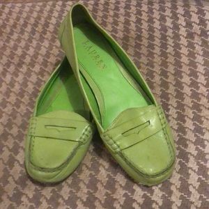 Ralph Lauren Corita Lime Green Loafer